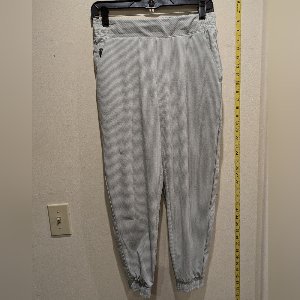 Athleta Gray Striped Pants Size 6p